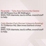 Jacinda Ardern Instagram - Auckland council has released details of the different places people can seek shelter and support as another major weather event hits New Zealand. I’ve listed just a few here but you can find more details at https://www.aucklandemergencymanagement.org.nz/flood-event-2023/civil-defence-centres-community-hubs-and-shelter-sites Till then, keep an eye on the met service reports and please stay safe!