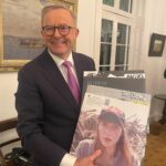 Jacinda Ardern Instagram - Just finished up a lovely dinner with the new Prime Minister of Australia, Anthony Albanese. He was kind enough to gift me Midnight Oil, Spiderbait and Powderfinger on vinyl, so we left him with a few Flying Nun treats in return. Looking forward to the formal meeting we have scheduled for tomorrow, there’s a lot on the agenda!