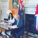 Jacinda Ardern Instagram - Just at the airport and finally have a chance to post about the last two days in London! Today I had the chance to catch up with the Duke of Cambridge. We talked about a whole range of things but at the end I took the chance to share a bit of merch for the upcoming Rugby Women’s World Cup, which we’re hosting this year! Then it was onto a meeting with the Leader of the Opposition, Sir Keir Starmer. Yesterday the day started with a bit of tourism promotion, and then we spent a good couple of hours with Prime Minister, Boris Johnson, for a bilateral meeting – and to confirm an extension to the reciprocal Working Holiday/Youth Mobility Scheme we currently have with the UK. This will extend the age of eligibility from 30 to 35 years, and extend the length of visa from roughly two years to three years. Then it was onto a foreign policy event at Chatham House, followed by reception with businesses connected to NZ trade, tourism and investment. It’s been a busy but great couple of days.