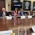 Jacinda Ardern Instagram - A busy first day in the States. We started with a meeting with tourism editors and writers to promote the opening of our borders, then off to a meeting with the American Chamber of Commerce hosted by Black Rock with our business and trade delegates from NZ. I then peeled off to meet the Secretary General of the United Nations and discuss topics like the war in Ukraine and Climate Change. We then had a promotional event for silver fern farm and their carbon zero beef product before heading to the late show to see Stephen Colbert (who covered many topics, including the horrific shooting today in the states at a children’s school. It was hard to find words….) It’s almost 11pm and it’s a 430am start as we head to Washington tomorrow . I’ll post again soon!
