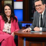 Jacinda Ardern Instagram - A busy first day in the States. We started with a meeting with tourism editors and writers to promote the opening of our borders, then off to a meeting with the American Chamber of Commerce hosted by Black Rock with our business and trade delegates from NZ. I then peeled off to meet the Secretary General of the United Nations and discuss topics like the war in Ukraine and Climate Change. We then had a promotional event for silver fern farm and their carbon zero beef product before heading to the late show to see Stephen Colbert (who covered many topics, including the horrific shooting today in the states at a children’s school. It was hard to find words….) It’s almost 11pm and it’s a 430am start as we head to Washington tomorrow . I’ll post again soon!