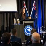 Jacinda Ardern Instagram - My dad was a police officer - in fact he spent 40 years with the New Zealand Police, with a good part of that time as a detective and later working in the pacific. Whenever I attend police events, I remember what it was like to have a family member in the job. Today I felt incredibly privileged to be part of the Police Bravery Awards. This year, they acknowledged Constable Sophie Allison and Detective Constable Jeremy Toschi who were off duty and in plain clothes when an offender attacked shoppers and staff at Countdown in Dunedin. Their efforts to stop the attack alongside others was incredible, and meeting their family and friends today was especially humbling. Thanks for what you do, and thanks for letting me be a part of it.