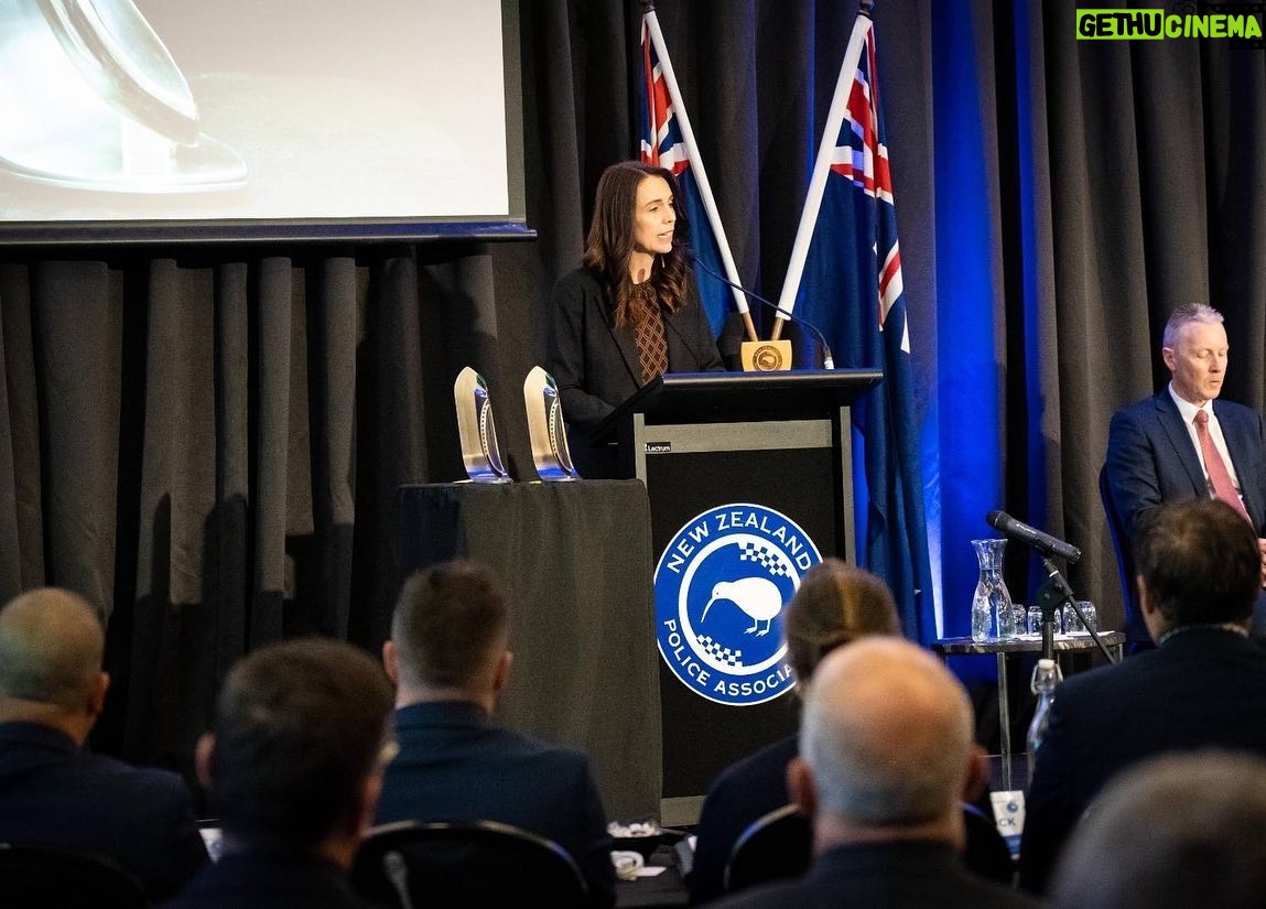 Jacinda Ardern Instagram - My dad was a police officer - in fact he spent 40 years with the New Zealand Police, with a good part of that time as a detective and later working in the pacific. Whenever I attend police events, I remember what it was like to have a family member in the job. Today I felt incredibly privileged to be part of the Police Bravery Awards. This year, they acknowledged Constable Sophie Allison and Detective Constable Jeremy Toschi who were off duty and in plain clothes when an offender attacked shoppers and staff at Countdown in Dunedin. Their efforts to stop the attack alongside others was incredible, and meeting their family and friends today was especially humbling. Thanks for what you do, and thanks for letting me be a part of it.