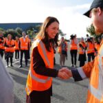 Jacinda Ardern Instagram – 50,000. That’s how many apprentices we’ve helped support to stay in training and apprenticeship programmes in the last two years through the Apprenticeship Boost. When covid hit we were worried we’d see a decline in apprentices, just like we did in the global financial crisis. The Apprenticeship Boost was designed to stop that, and it has. In total we have increased the number of people in apprenticeships by more than 50% since we took office. I’m really proud of that – it means we’re training people for high quality decent jobs that will help us build the infrastructure we need for Aotearoa’s future. Thanks for hosting us today Fulton Hogan – and to the apprentices who shared their stories.