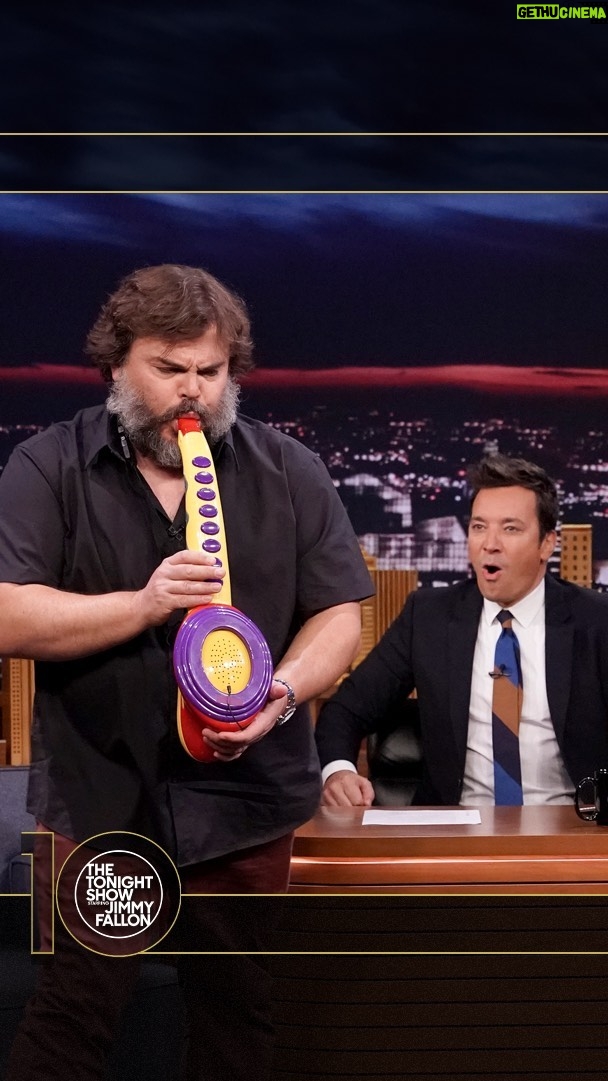 Jack Black Instagram - @jackblack performs his legendary Sax-A-Boom! #Tonight10 We’re highlighting our favorite moments from the last 10 years all week long in anticipation of The Tonight Show Starring Jimmy Fallon: 10th Anniversary Special airing May 14th at 9/8c on @nbc! #FallonTonight #FallonFlashback