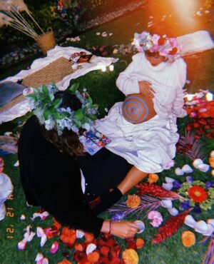 Jackie Cruz Instagram - My baby surprised me with a gorgeous intimate ceremony for me and our two little babies growing inside of me. The moment I found out we were pregnant I knew I was on the right path. I always chased love and when I let it go and knew that God would bring the love I deserved the Universe heard and you came back  around. Te amo fernando y estoy tan Feliz de empezar nuestra familia en unos días. Gracias por enseñarme lo que es el amor incondicional y entender la familia es todo. You make my three hearts smile everyday mi vida. @i.man.fernando I’m allowed to be corny today. I will stop now. hehe ♥️ ♥️ ♥️