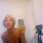 Jackie Cruz Instagram – I stayed home and listened to my single!! My song is out early baby! Please listen to FRUTA 🍌 🍌 🍌