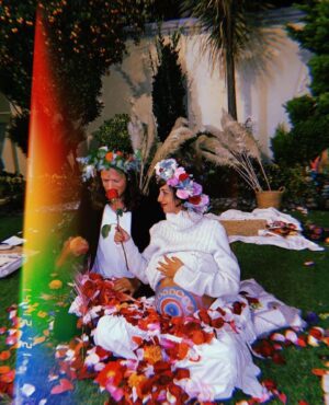 Jackie Cruz Instagram - My baby surprised me with a gorgeous intimate ceremony for me and our two little babies growing inside of me. The moment I found out we were pregnant I knew I was on the right path. I always chased love and when I let it go and knew that God would bring the love I deserved the Universe heard and you came back  around. Te amo fernando y estoy tan Feliz de empezar nuestra familia en unos días. Gracias por enseñarme lo que es el amor incondicional y entender la familia es todo. You make my three hearts smile everyday mi vida. @i.man.fernando I’m allowed to be corny today. I will stop now. hehe ♥️ ♥️ ♥️