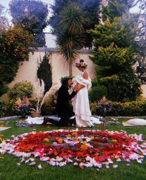 Jackie Cruz Instagram - My baby surprised me with a gorgeous intimate ceremony for me and our two little babies growing inside of me. The moment I found out we were pregnant I knew I was on the right path. I always chased love and when I let it go and knew that God would bring the love I deserved the Universe heard and you came back  around. Te amo fernando y estoy tan Feliz de empezar nuestra familia en unos días. Gracias por enseñarme lo que es el amor incondicional y entender la familia es todo. You make my three hearts smile everyday mi vida. @i.man.fernando I’m allowed to be corny today. I will stop now. hehe ♥️ ♥️ ♥️