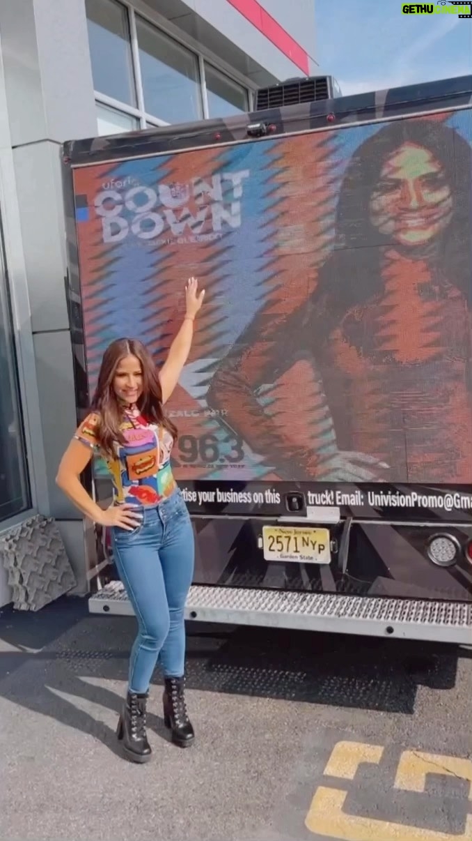 Jackie Guerrido - 8.6K Likes - Uforia countdown live from NY! @x963fm #radio #Music #ny #style #ontheroad #weekend #reelsinstagram