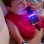 Jacqueline Laurita Instagram – Nicholas doing Karaoke!