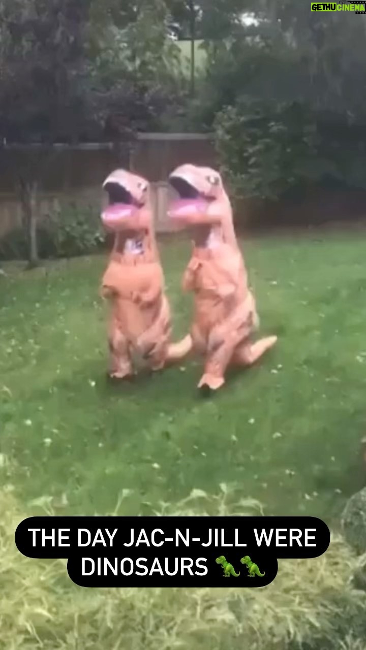 Jacqueline Laurita Instagram - The day Jac-n-Jill were dinosaurs 🦖 🦖 #throwbackthursday