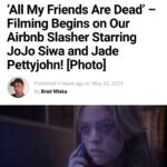 Jade Pettyjohn Instagram - All My Friends are Dead coming soon…🔪🎬