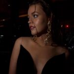 Jade Pettyjohn Instagram - A night with Kino 🎞️ Styled by @styledbyfranzy Dress @cristallini_official Bag @ramstiofficial Earrings @elisheva.and.constance Video: @juliet_holyfield
