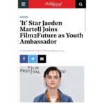 Jaeden Martell Instagram - I am so excited to work with #film2future which is an amazing organization that provides a gateway into the film industry to underserved teenagers. Please donate if you can! Click on the link in bio to learn more.