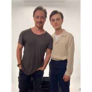 Jaeden Martell Instagram - 7 more days until you get to see @jamesmcavoyrealdeal outrun the devil!