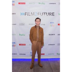 Jaeden Martell Instagram - Thank you so much @film2future for a beautiful night and for honoring me with the changemaker award! It was inspiring to meet everyone and hear their stories. This is an incredible organization with an awesome group of people behind it. I’m so happy to be a part of it. #film2future