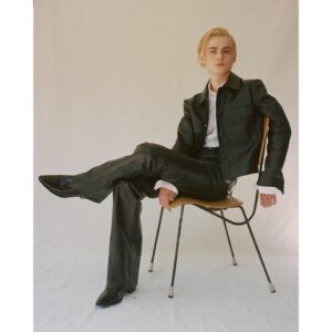 Jaeden Martell Instagram - Many thanks to @interviewmag and @chrisevans for chatting with me! photos-@danieljacklyons styling- @seanknight editor-@nickkharamis grooming- mom