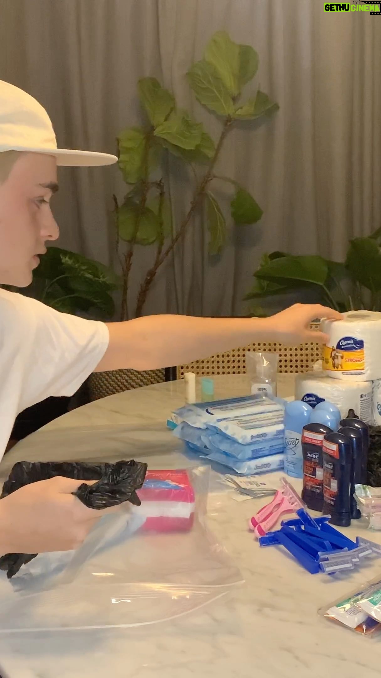 Jaeden Martell Instagram - During this pandemic, @lafamilyhousing has tripled their shelter beds in an effort to get as many people off the streets as possible. These hygiene kits are given to people that enter the shelters. If you are local, please consider donating these items which can be picked up by their volunteers. Donate at the link in bio! Thank you!