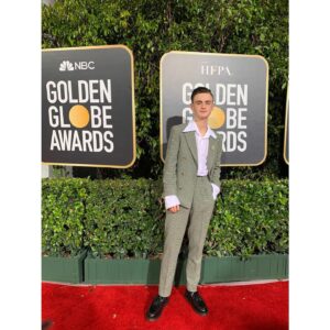 Jaeden Martell Instagram - Good times celebrating #knivesout #goldenglobes2020