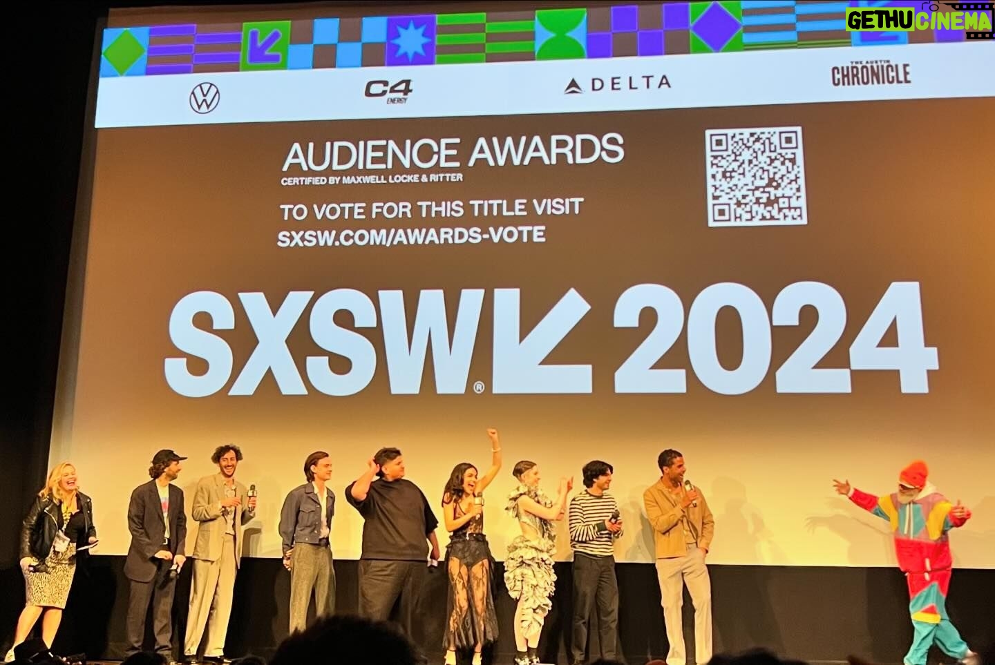 Jaeden Martell Instagram - Man, what a lucky bastard I am to get to party in Austin with some of my favorite people ❤️❤️ thank you @sxsw and much love to my Y2K and my Arcadian squads