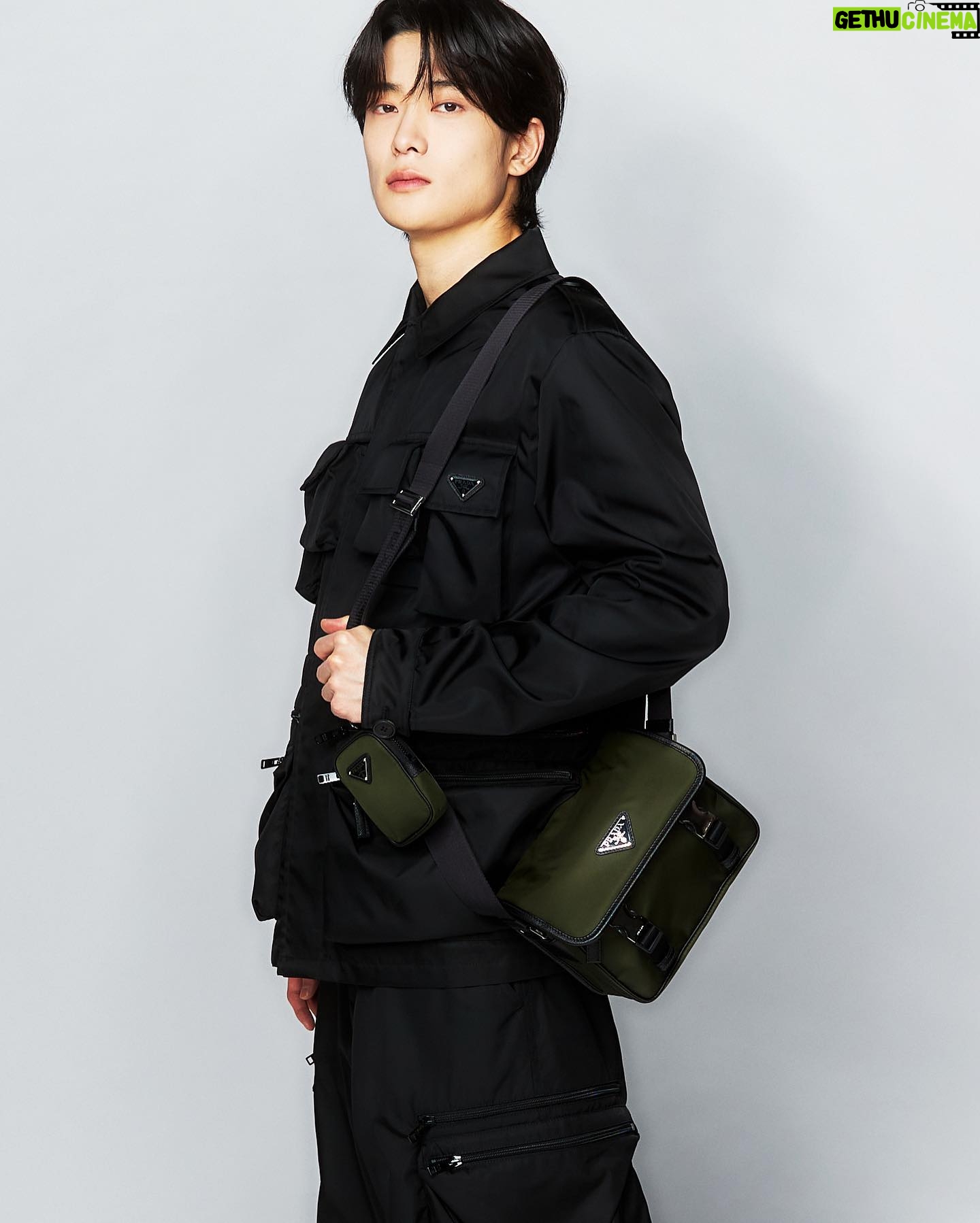 Jaehyun Instagram - Celebrating the new @prada Re-Nylon Bag #PradaReNylon