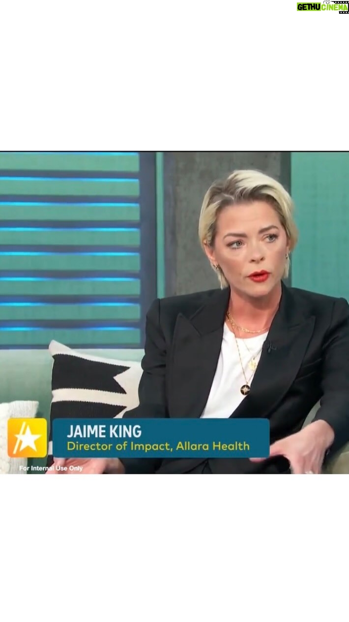 Jaime King Instagram - Jaime King, Allara’s Director of Impact on Access Hollywood discussing her journey with PCOS and Endometriosis and why she started working with Allara! #pcos #endometriosis #accesshollywood #womenshealth #jaimeking