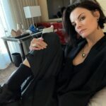 Jaimie Alexander Instagram - Too goth for #losangeles ??? Mwahahahahha! 😈 #hotellife (and yes, I drank that large pot of coffee all by myself…and ate both croissants…) 😁🤘🏻
