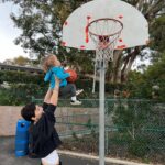 Jaimie Alexander Instagram - Almost! 🥰🏀 #Kai