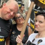Jaimie Alexander Instagram - Today was a good day.🪧@sagaftra #sagaftrastrong #wga #strike WGA and SAG unite 🔥