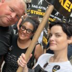Jaimie Alexander Instagram - Today was a good day.🪧@sagaftra #sagaftrastrong #wga #strike WGA and SAG unite 🔥