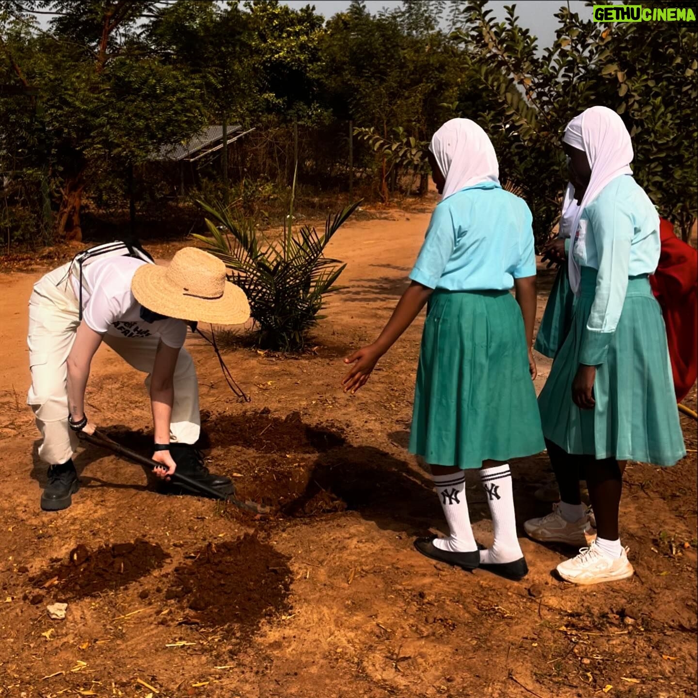 Jaimie Alexander Instagram - This place is so amazing! 🤩 More than 20 other farmers are also being trained here in ‘climate-smart’ methods that will help ensure crops can continue to grow even amidst flooding and high temperatures. This demonstration farm is growing crops that have never been grown before in The Gambia, like pineapples and strawberries. The onion variety being so successfully grown by the women we met in Kalaji the day before, was tried out here first. Many of the Self Help Africa projects in The Gambia link together like this for maximum impact & efficiency. The next goal? To replicate the success of this demonstration farm in many other regions across The Gambia.💚 @selfhelpafrica