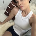 Jaimie Alexander Instagram - Oh don’t mind me, I’m just gonna be cozy all day 🥰 Thank you for the cute goodies, @lunya 😘