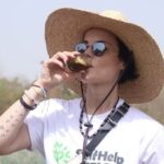 Jaimie Alexander Instagram - Cheers to another great day in The Gambia that started with homemade tea given to me by these wonderful women farmers & entrepreneurs. We started at Kalaji women’s community garden, one of 120 Self Help Africa gardens across 4 regions of The Gambia. The women greeted us like good friends & gave me a new Gambian name, Isatou. ♥️ This garden is the ONLY source of income for these women and another Self Help Africa project makes sure they receive a fair price for the vegetables they work so hard to grow. The Market Information Systems project provides access to information through a WhatsApp chatbot, or SMS or voicemail, so everyone is included, regardless of literacy level.
