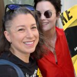 Jaimie Alexander Instagram - Reunited with the badass @stuntgirlheidi on the picket line in support of #stunts #sagaftra and #wga 🪧