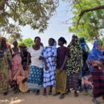Jaimie Alexander Instagram - Cheers to another great day in The Gambia that started with homemade tea given to me by these wonderful women farmers & entrepreneurs. We started at Kalaji women’s community garden, one of 120 Self Help Africa gardens across 4 regions of The Gambia. The women greeted us like good friends & gave me a new Gambian name, Isatou. ♥️ This garden is the ONLY source of income for these women and another Self Help Africa project makes sure they receive a fair price for the vegetables they work so hard to grow. The Market Information Systems project provides access to information through a WhatsApp chatbot, or SMS or voicemail, so everyone is included, regardless of literacy level.