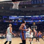 Jaimie Alexander Instagram - We had the best time tonight supporting our @nyknicks at @thegarden (Was sad @juliusrandle30 wasn’t in the game but snuck a little stalker pic anyway) 🥰🏀