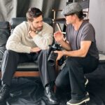 Jake Gyllenhaal Instagram - Another great day with yet another fantastic dog, fantastic team and a very relaxing couch! Thank you @lofficielhommesitalia @lofficieluk @matthewbrookesphoto