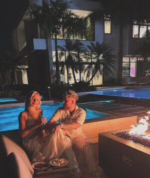 Jake Paul Instagram - one year with you it’s been so fun 
ive been in love since day one 
but the memories and story have just begun
all I need is you to know I’ve won 

my crazy little Dutchie 
how’d I ever get so lucky 
my sweet bumble bee my sweet little honey 
you make my rainy days feel sunny 

i love every moment with you 
even sitting in silence too 
as long as you’re there I’ll be okay 
I fall more in love with you every day 

you’re soul and smile shine brighter than all 
you bring joy into every room and hall
one day I will make you a Paul 
add some babies in who will learn to crawl 

but for now you’ll win the gold 
and soon enough a belt I’ll hold 
champ 1 champ 2 
our big goals will come true 
we’ll dance, celebrate, and scream I love you 
the greatest sports couples story 
who would’ve thought? 
who woulda knew? 

so here’s to many more 
my sweetheart mi amor 
@juttaleerdam