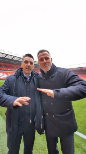 Jamie Carragher Instagram - #LIVMCI predictions from @23_carra and @gneville2 🔮