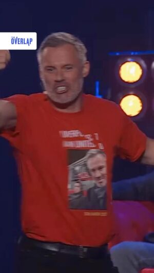 Jamie Carragher Instagram - Been there, done that, got the t-shirt! 😂

On this day last year Liverpool destroyed Manchester United 7-0! 👀

The Overlap on Tour is available on Sky On Demand and NOW TV 📺
