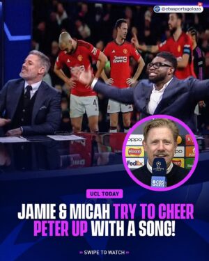 Jamie Carragher Instagram - Not sure @pschmeichel1 enjoyed that @23_carra & @micahrichards. 😅

#UCLToday