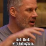 Jamie Carragher Instagram - Is Bellingham the best player in the world right now? 🤔 Watch or listen to Euro 2024 special via the link in bio 🔗