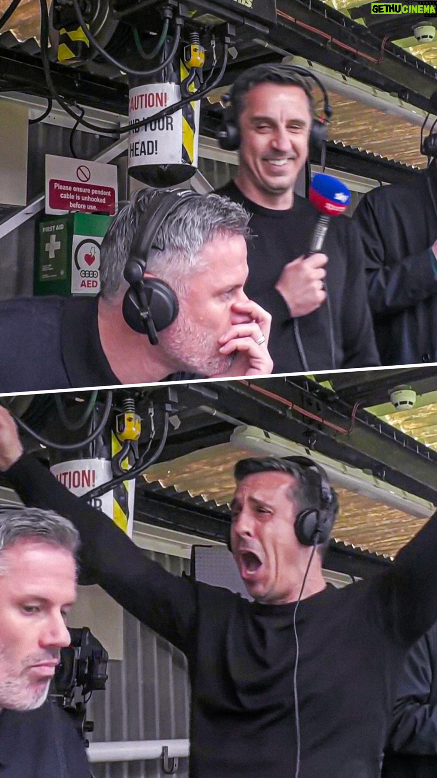 Jamie Carragher - 371.8K Likes - How @23_carra and @gneville2 saw that blockbuster Man Utd v Liverpool clash from the gantry 🍿🎬