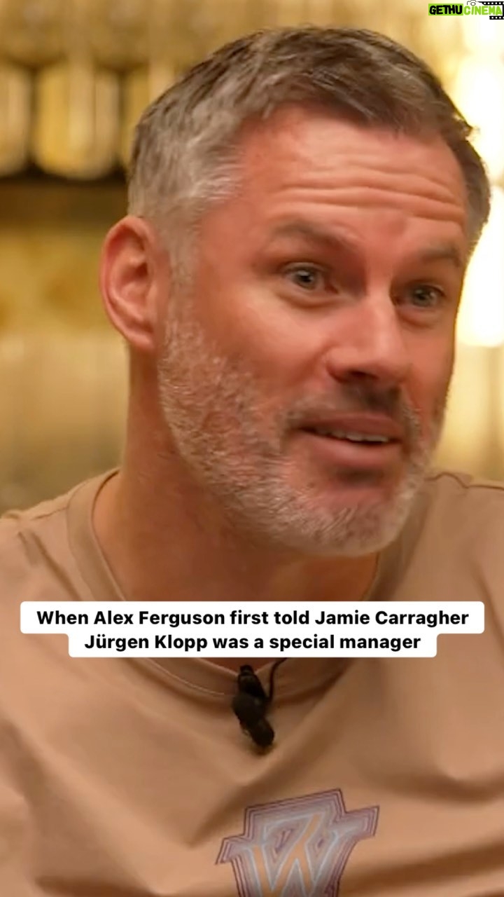 Jamie Carragher Instagram - In the latest Stick To Football on TheOverlap, Jamie Carragher tells the story of when Sir Alex Ferguson told him he knew Jürgen Klopp would be a special manager... 🗣️🇩🇪 Watch the full episode on The Overlap’s YouTube channel, via the link in our bio. #Klopp #JurgenKlopp #LFC #LiverpoolFC #CoachesVoice