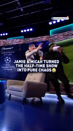 Jamie Carragher Instagram - Jamie & Micah might need a @heineken or two after this 🤣

#UCLToday