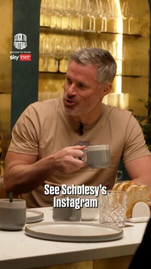 Jamie Carragher Instagram - “Get the f*** out of here!” 🤣

Do you agree with Scholesy? 👀

Watch now via the link in bio 🔗