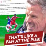 Jamie Carragher Instagram - “That’s nonsense! That’s like a fan in a pub!” @23_carra with a SCATHING response to Nottingham Forest’s accusation of the VAR being a Luton fan after their loss to Everton 🫣