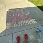 Jamie Lynn Spears Instagram - I had a different post planned for this day, but that’s life🤷🏼‍♀️ sending all my love🤍🤍🤍 #sagaftrastrong (Ran out of chalk before I got to #WGAstrike )