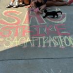 Jamie Lynn Spears Instagram - I had a different post planned for this day, but that’s life🤷🏼‍♀️ sending all my love🤍🤍🤍 #sagaftrastrong (Ran out of chalk before I got to #WGAstrike )